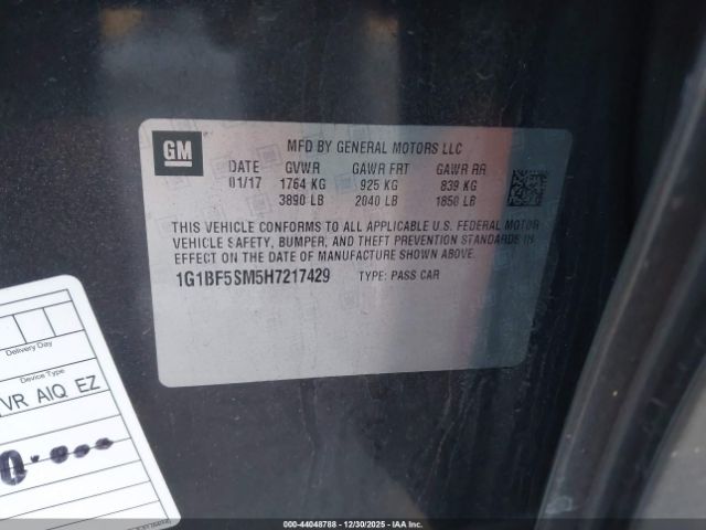 2017 CHEVROLET CRUZE 1G1BF5SM5H7217429 Photo 8