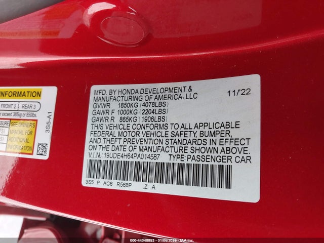 2023 ACURA INTEGRA 19UDE4H64PA014587 Photo 8