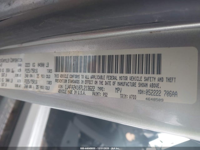 2007 JEEP WRANGLER 1J4FA24107L213622 Photo 8