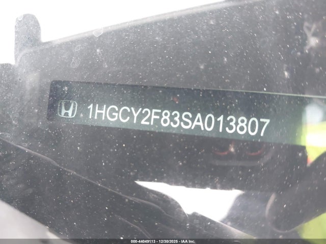 1HGCY2F83SA013807 Honda Accord Hybrid Touring