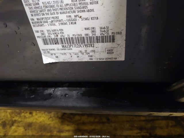 Ford Ecosport Se 2018 MAJ3P1TE2JC190282 Image 9