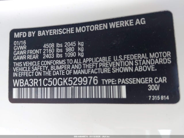 WBA3R1C50GK529976 BMW 435i