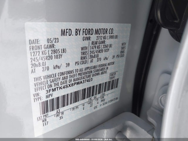 Ford Mustang Mach-e Gt 2023 3FMTK4SX8PMA37423 Image 9