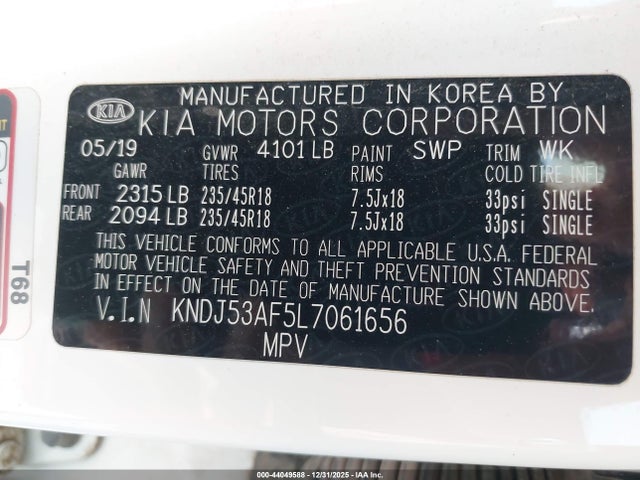 KNDJ53AF5L7061656 KIA Soul Gt-line Turbo