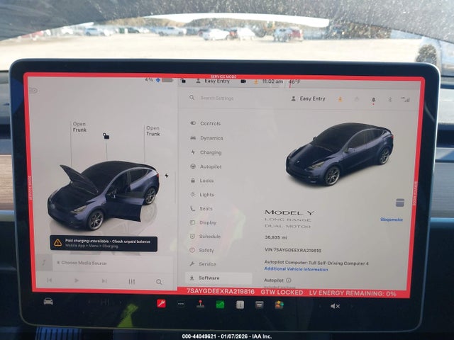 2024 TESLA MODEL Y 7SAYGDEEXRA219816 Photo 6