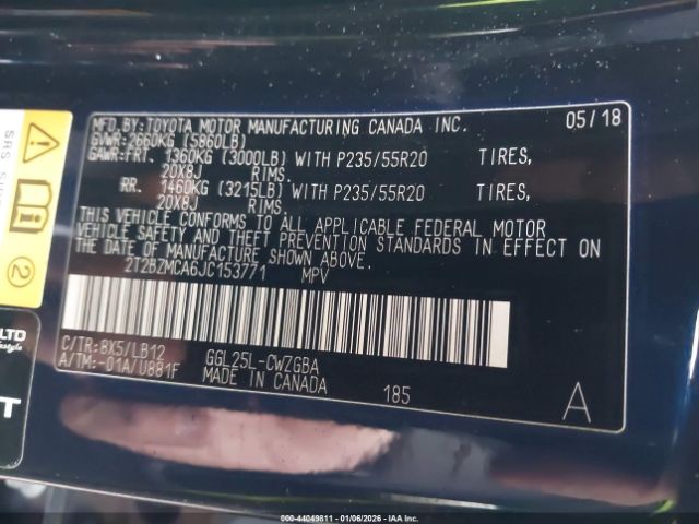 2018 LEXUS RX 350 2T2BZMCA6JC153771 Photo 8