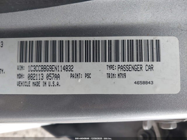 Chrysler 200 Touring 2014 1C3CCBBG9EN114832 Image 9