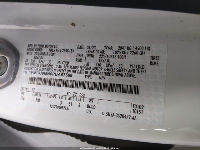 2023 FORD ESCAPE 1FMCU9MN6PUA57569 Photo 8
