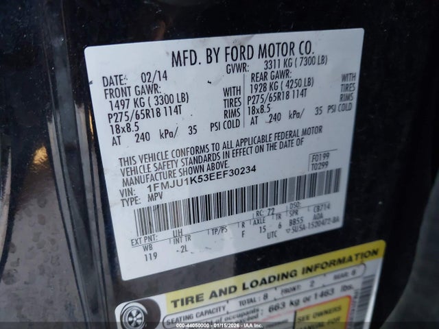 1FMJU1K53EEF30234 Ford Expedition Limited