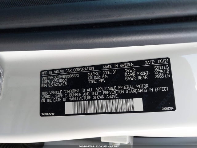 2022 VOLVO XC60 YV4062RM6N1905972 Photo 8