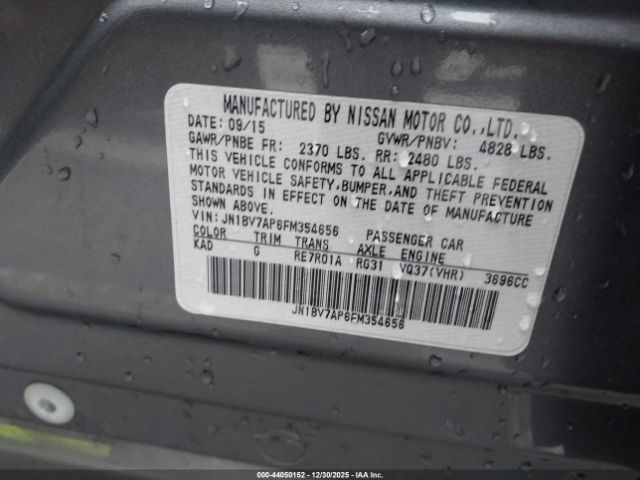 2015 INFINITI Q50 JN1BV7AP6FM354656 Photo 8