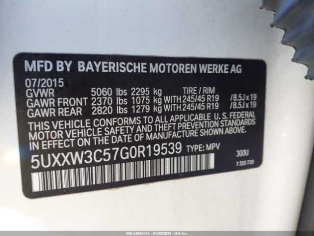 2016 BMW X4 5UXXW3C57G0R19539 Photo 8