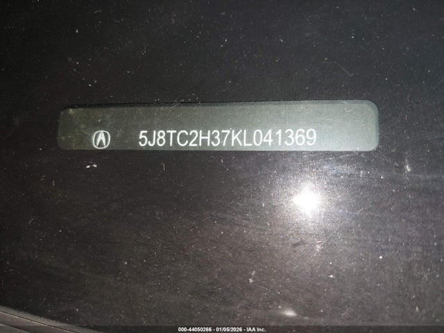 44050266 :رقم المزاد ، 5J8TC2H37KL041369 vin ، 2019 Acura Rdx Standard مزاد بيع