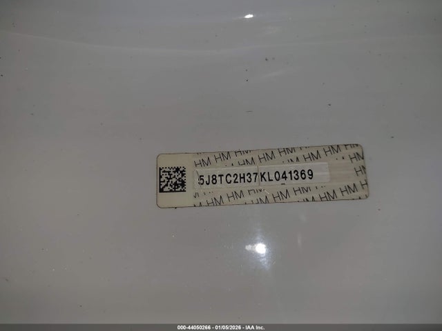 44050266 :رقم المزاد ، 5J8TC2H37KL041369 vin ، 2019 Acura Rdx Standard مزاد بيع