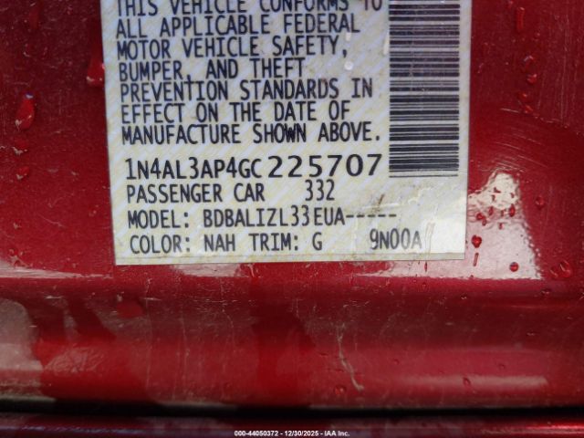 2016 NISSAN ALTIMA 1N4AL3AP4GC225707 Photo 8