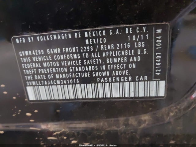 2012 VOLKSWAGEN JETTA 3VWLL7AJ4CM341016 Photo 8