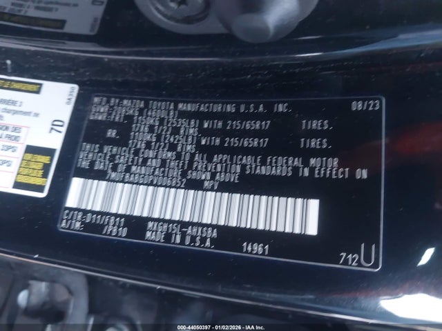 7MUFBABG0PV006852 Toyota Corolla Cross Hybrid Se