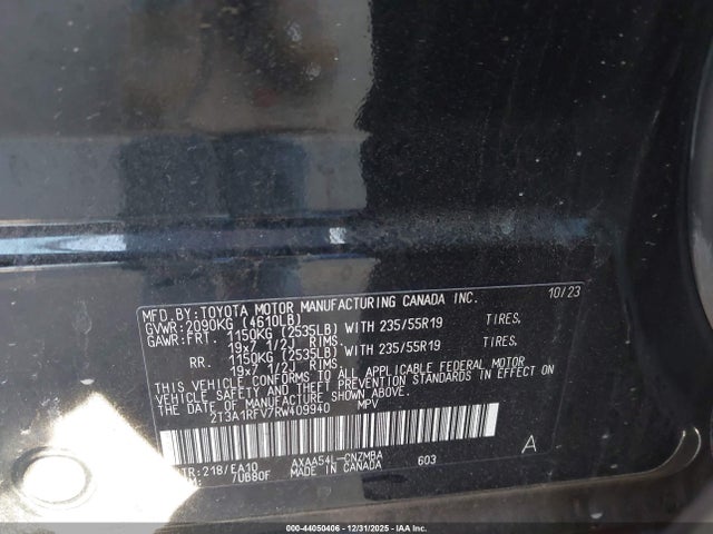2T3A1RFV7RW409940 Toyota Rav4 Xle Premium