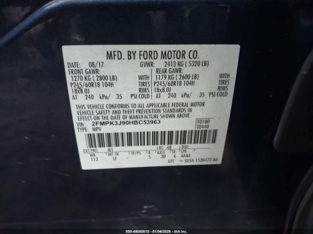 2017 FORD EDGE 2FMPK3J90HBC53963 Photo 8