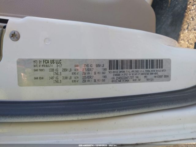 2017 DODGE GRAND CARAVAN 2C4RDGCG5HR717377 Photo 8