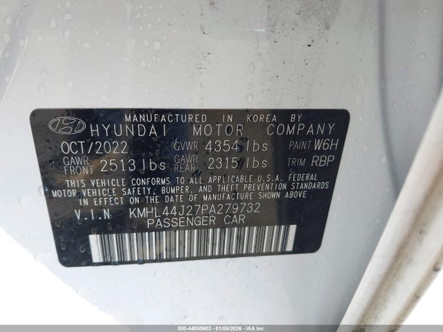 KMHL44J27PA279732 Hyundai Sonata Sel Plus