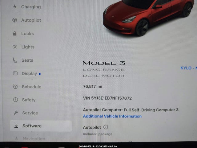 2022 TESLA MODEL 3 5YJ3E1EB7NF157872 Photo 6