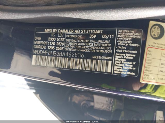 2011 MERCEDES-BENZ E 350 WDDHF8HB3BA462836 Photo 8