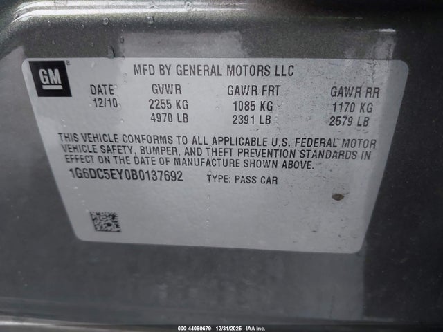 2011 CADILLAC CTS 1G6DC5EY0B0137692 Photo 8