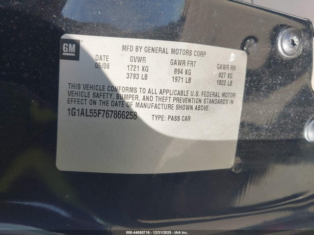 2006 CHEVROLET COBALT 1G1AL55F767866258 Photo 8