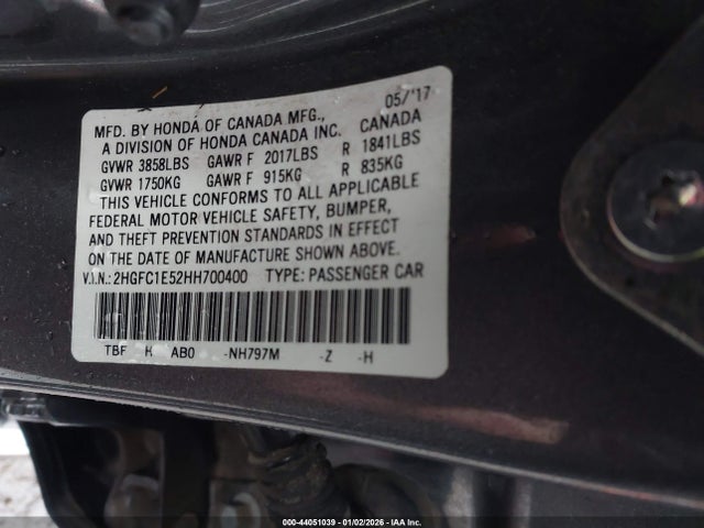 2HGFC1E52HH700400 Honda CIVIC SI