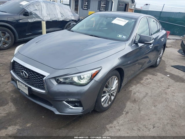 2018 Infiniti Q50 3.0t Luxe მანქანა იყიდება აუქციონზე, vin: JN1EV7AR9JM441409, აუქციონის ნომერი: 44051123