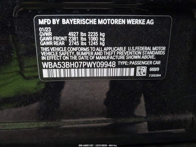 2023 BMW 530 WBA53BH07PWY09948 Photo 8