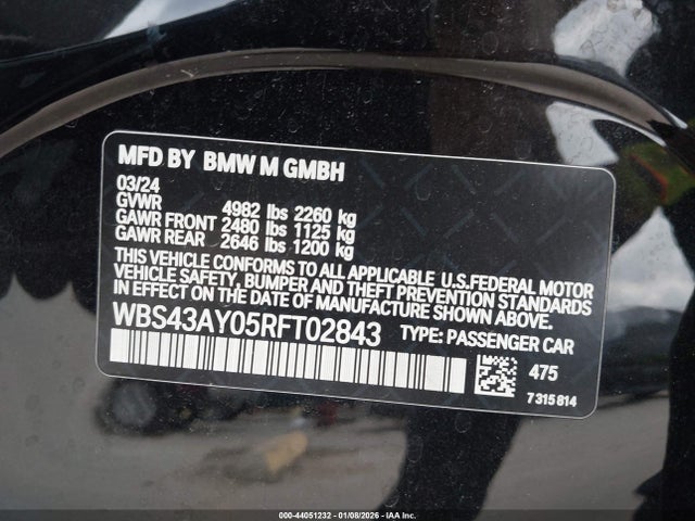 2024 BMW M3 WBS43AY05RFT02843 Photo 8