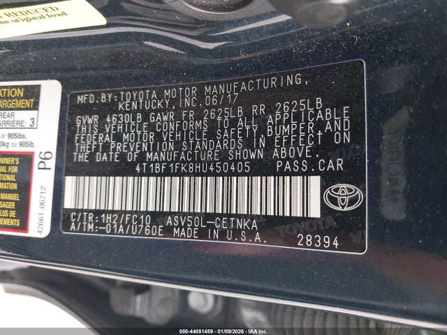 4T1BF1FK8HU450405 Toyota CAMRY LE