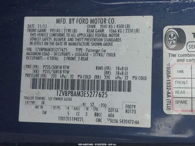 2014 FORD MUSTANG 1ZVBP8AM3E5277625 Photo 8