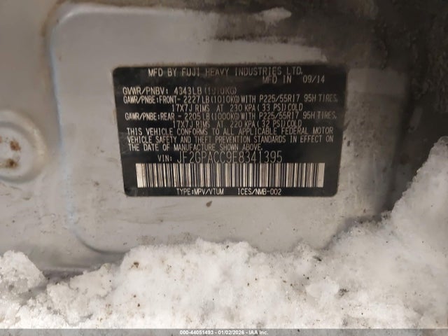 44051493 :رقم المزاد ، JF2GPACC9E8341395 vin ، 2014 Subaru Xv Crosstrek 2.0i Premium مزاد بيع
