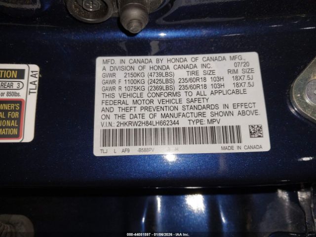 2020 HONDA CR-V 2HKRW2H84LH662344 Photo 8