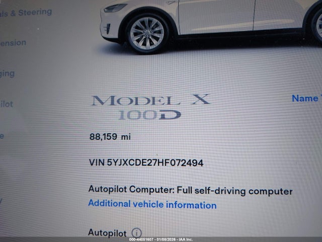 2017 TESLA MODEL X 5YJXCDE27HF072494 Photo 6