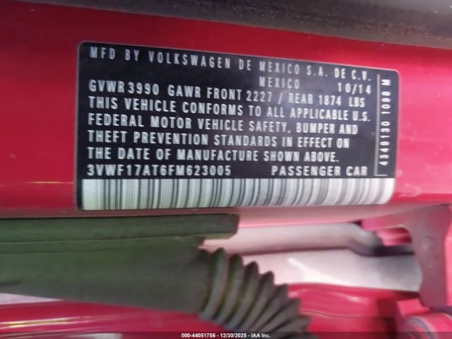 2015 VOLKSWAGEN BEETLE 3VWF17AT6FM623005 Photo 8