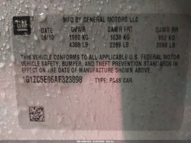 2010 CHEVROLET MALIBU 1G1ZC5E06AF323898 Photo 8