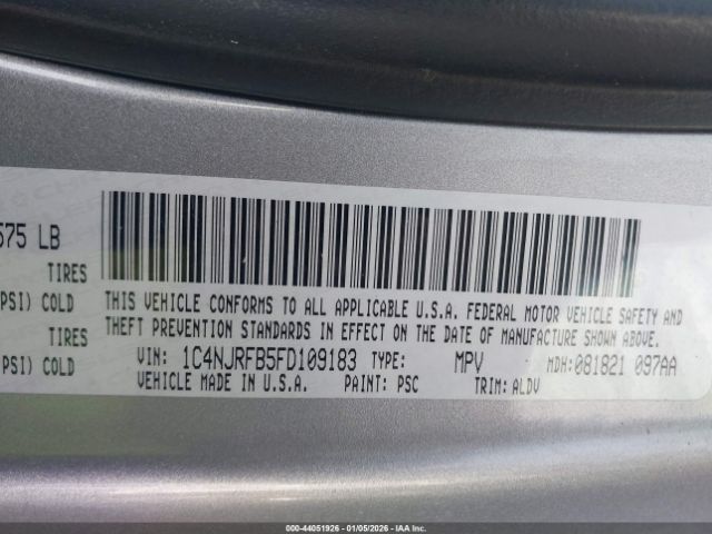 2015 JEEP PATRIOT 1C4NJRFB5FD109183 Photo 8