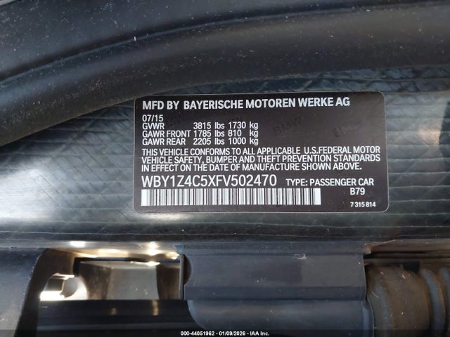 2015 BMW I3 WBY1Z4C5XFV502470 Photo 8