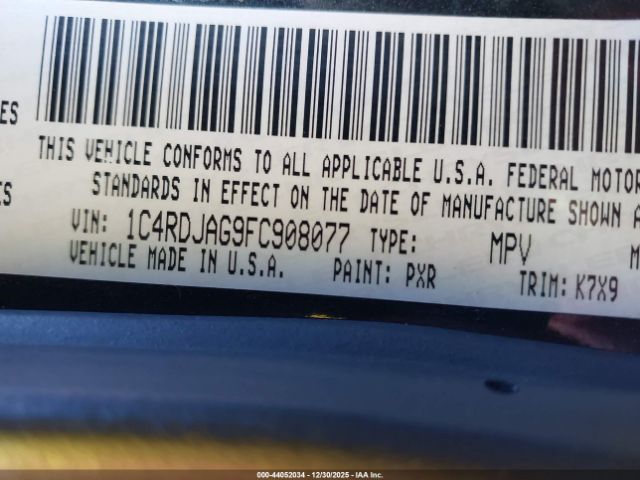 2015 DODGE DURANGO 1C4RDJAG9FC908077 Photo 8