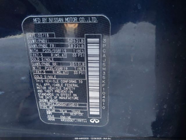 2019 INFINITI QX50 3PCAJ5M35KF104510 Photo 8