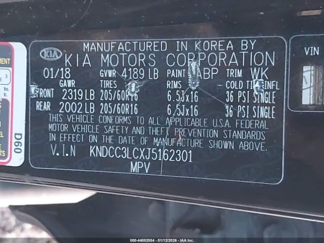 2018 KIA NIRO KNDCC3LCXJ5162301 Photo 8