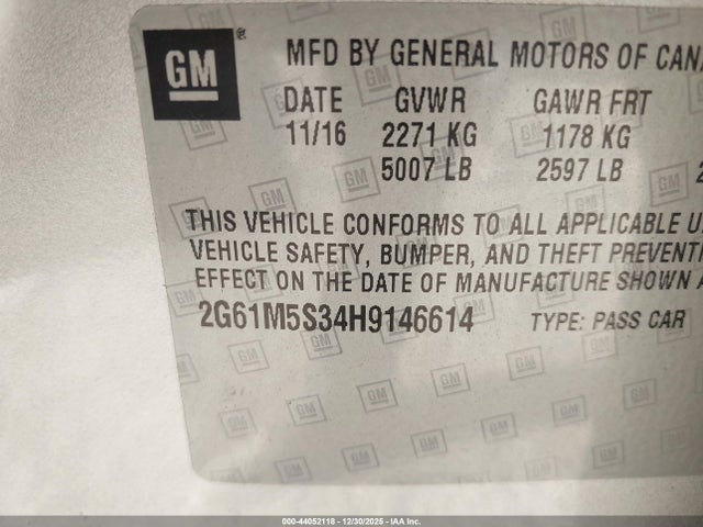 2017 CADILLAC XTS 2G61M5S34H9146614 Photo 8