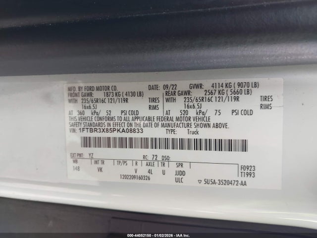 Ford Transit-250 Cargo Van 2023 1FTBR3X85PKA08833 Image 9