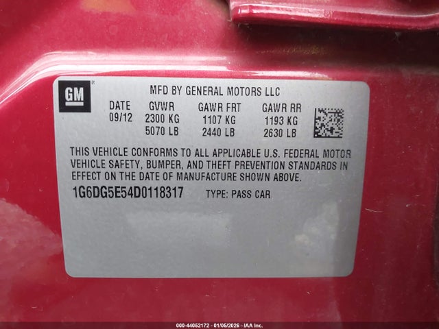 2013 CADILLAC CTS 1G6DG5E54D0118317 Photo 8