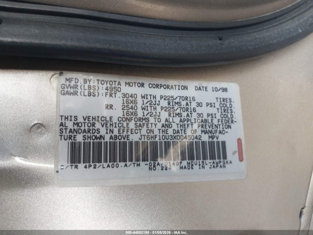 1999 LEXUS RX 300 JT6HF10U3X0045042 Photo 8