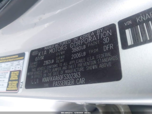 KIA FORTE LX 2015 KNAFK4A60F5302363 Image 8